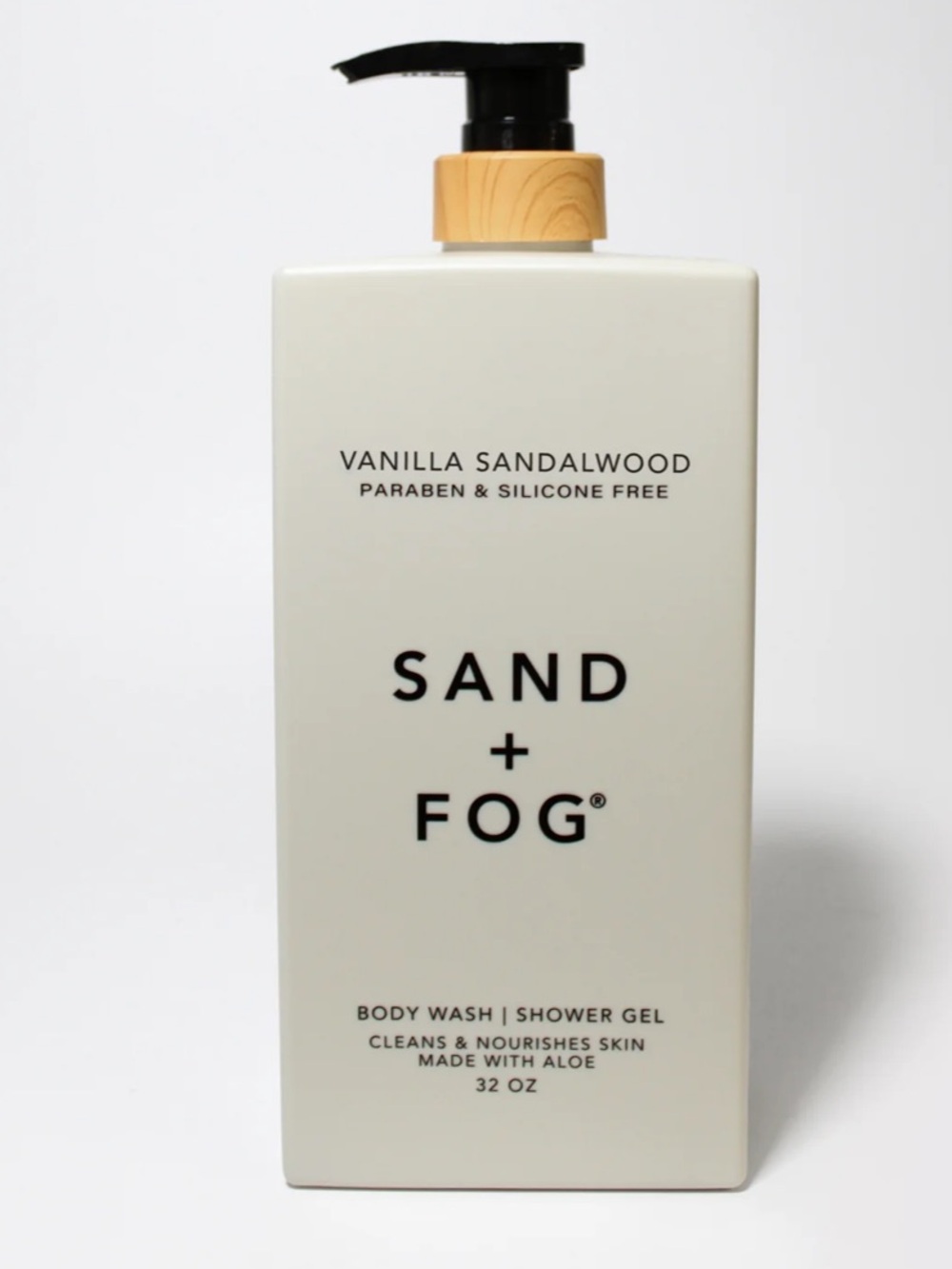 Sand + Fog Vanilla Sandalwood Body Wash - 32 oz - NEW